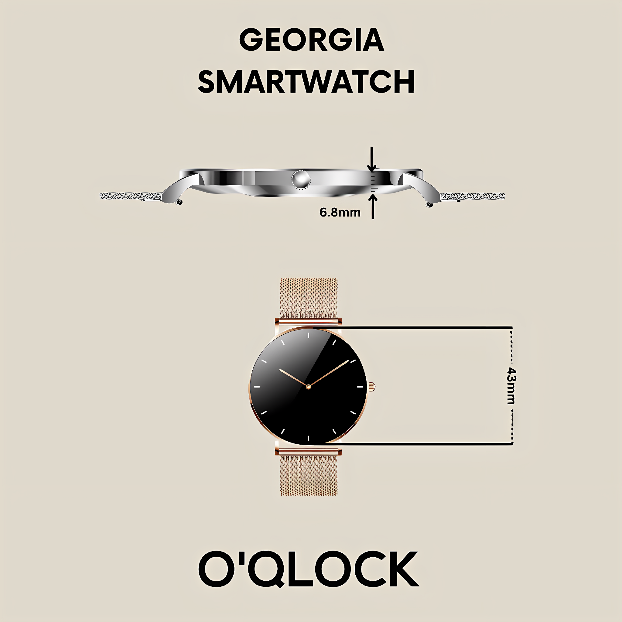 AURUM O'QLOCK - GEORGIA SmartWatch